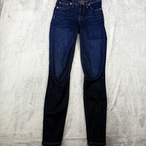 Madewell Women 26 TL Jeans 9" Mid Rise Skinny Stretch Medium Wash Blue Inseam 33